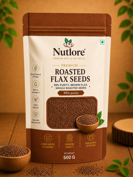 Nutlore Roasted Flax Seeds - 500 g