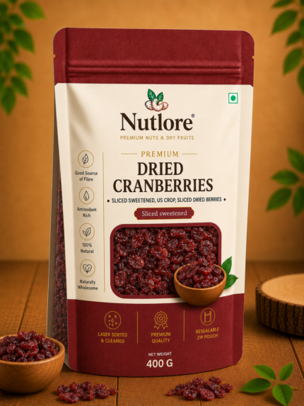 Nutlore Dried Cranberries - 400 g